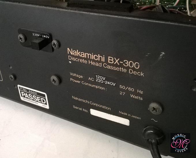 Pletina de casete estéreo NAKAMICHI BX-300E de 3 cabezal…