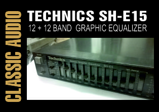 Technics SH-8017 Stereo Radio Graphic EQ Equalizer 7 Band 2 Channel Tape Select 