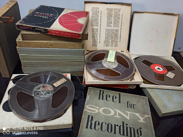 Buy Vintage USED RECORDED VINTAGE REEL TAPES FOR REEL RECORDERS @  MUSSICLOVERS Sale Pune-India